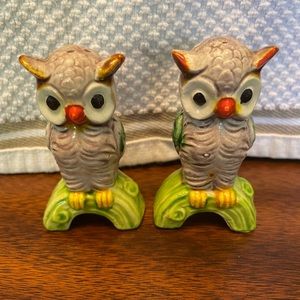 Vintage owl salt & pepper shakers from Japan